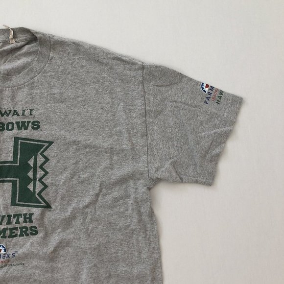 University Of Hawaii Shirt Adult XL Gray Short Sleeve Stretch Shirt Size XL Men - Picture 3 of 13
